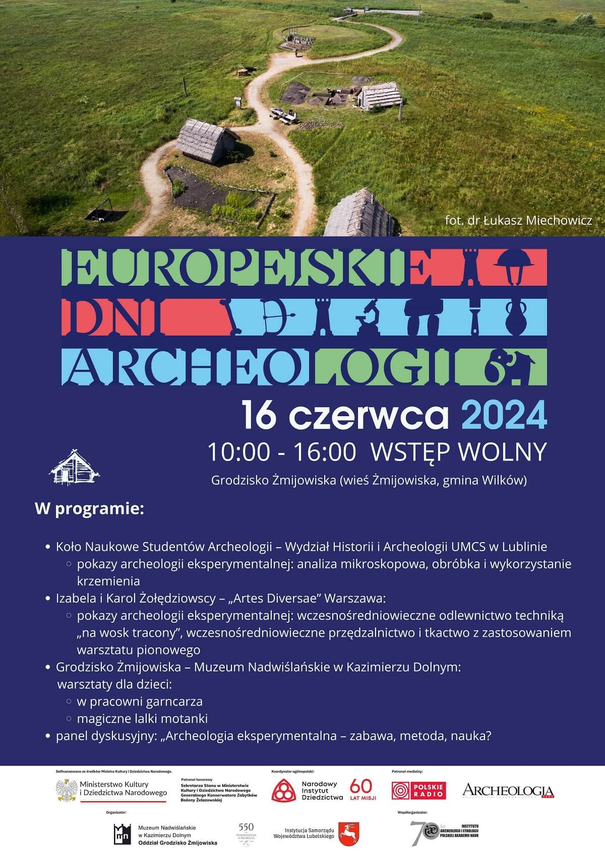 Europejskie Dni Archeologii 2024 na Grodzisku Żmijowiska 1 plakat Europejskie Dni Archeologii 2024 na Grodzisku Żmijowiska
