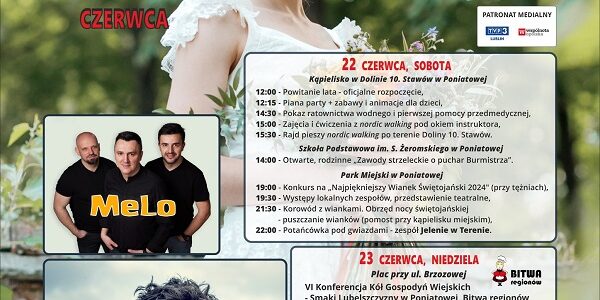 Już w ten weekend Poniatowianki 2024! 1 Plakat wydarzenia Poniatowianki 2024