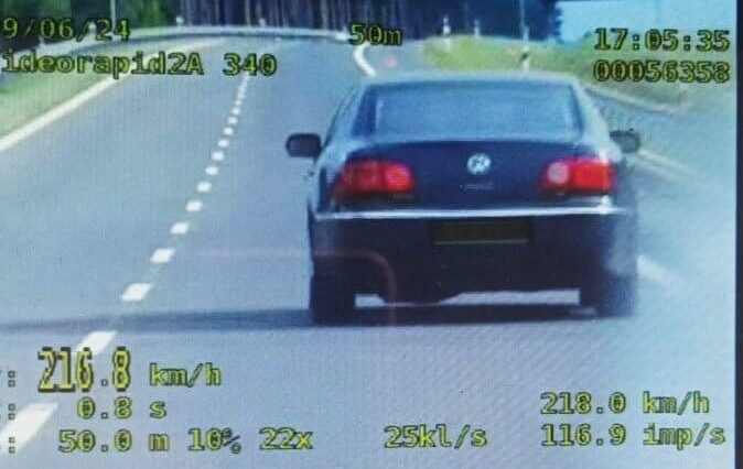 Rekordowe mandaty dla piratów drogowych w Tomaszowie Lubelskim 3 Passatem ponad 200 km/h