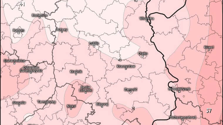 Nadciąga fala upałów. Wzrost zagrożenia pożarowego oraz spadający poziom rzek 1 Fala upałów nad regionem