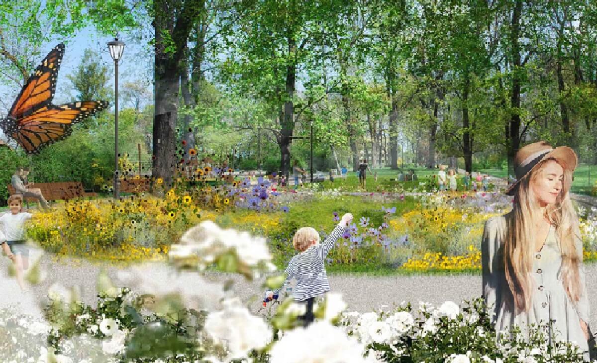 Nowa odsłona Parku Bronowickiego. Co zmieni się do 2026 roku? 1 Wizualizacja nowego Parku Bronowice