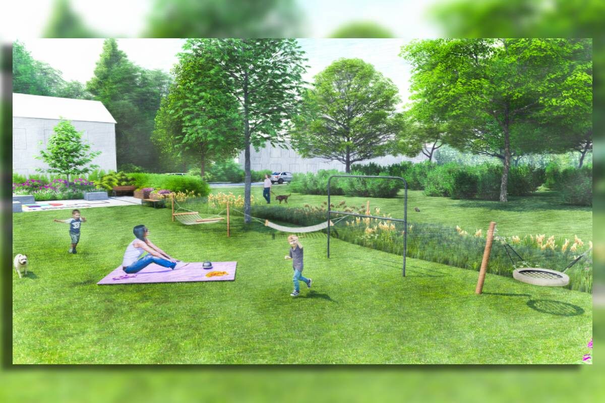 Lublin wzbogaca się o dwa nowe miejsca relaksu – „Skwer marzeń” i „Gaj nad skarpą”. Zobacz wizualizacje 2 fot. Skwer marzeń wizualizacja 2