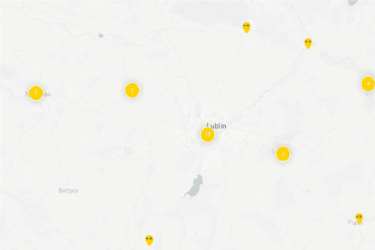 X Noc Bibliotek – „Moc Bibliotek” w całej Polsce. Lublin gotowy do wydarzenia 1 Mapa wydarzenia MOC BIBLIOTEK