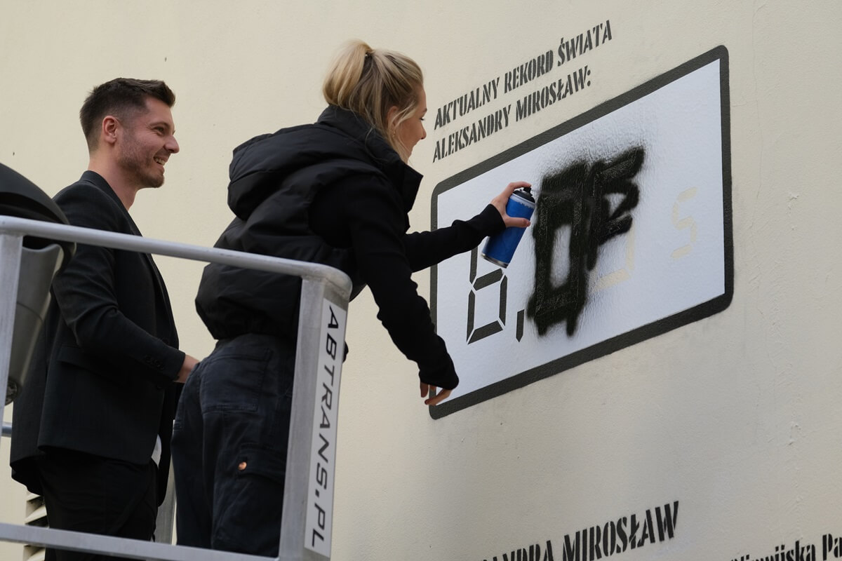 Mural Aleksandry Mirosław w Lublinie