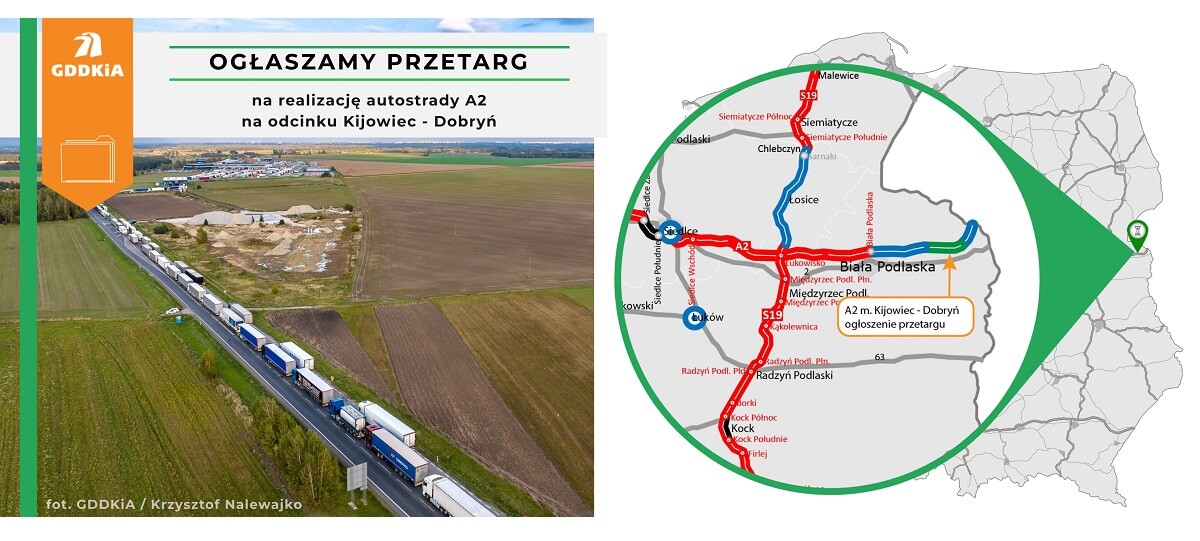 Nowy odcinek A2. GDDKiA szuka wykonawcy do dalszej realizacji inwestycji. Trasa przyśpieszy podróż do Warszawy 2 Poszukiwanie wykonawcy GDDKiA