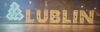 Napis I Love Lublin z choinką