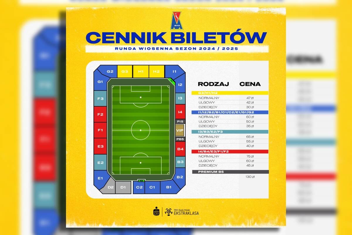 Cennik biletów na mecze w rundzie wiosennej
