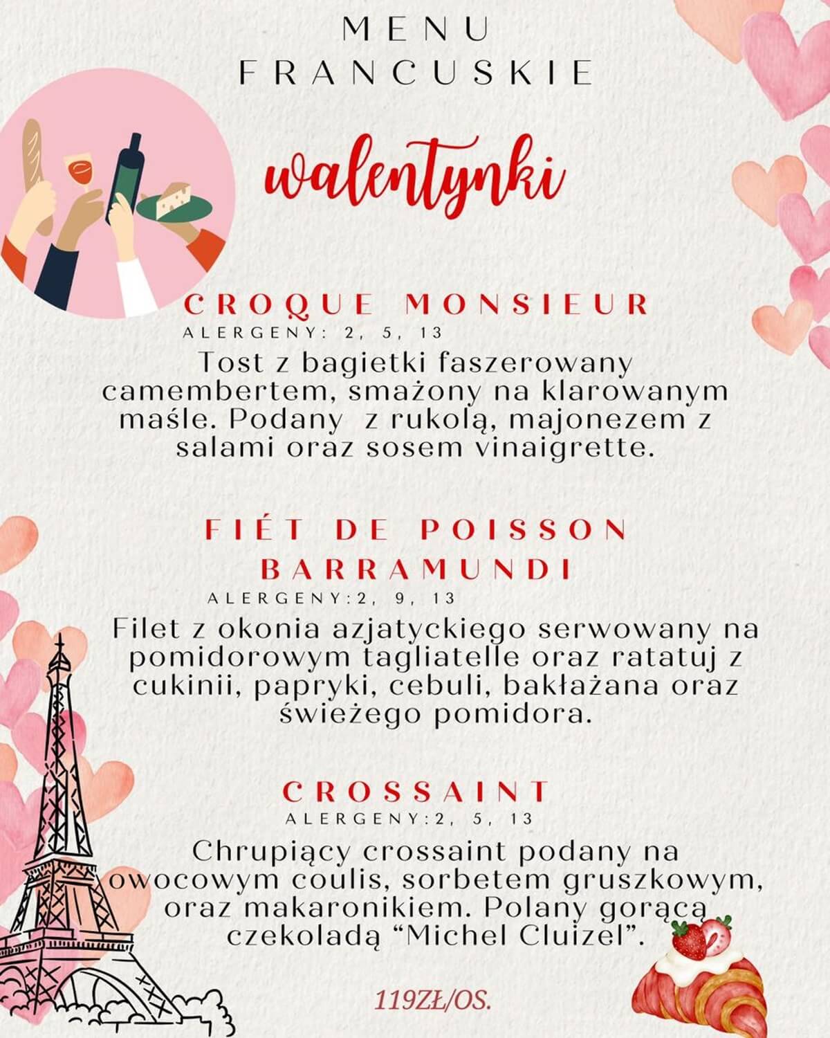 Walentynki 2025 w Lublinie: Gdzie zabrać ukochaną osobę na romantyczną kolację? Nasz przegląd ofert walentynkowych 10 Menu walentynkowe w restauracji Locomotiva