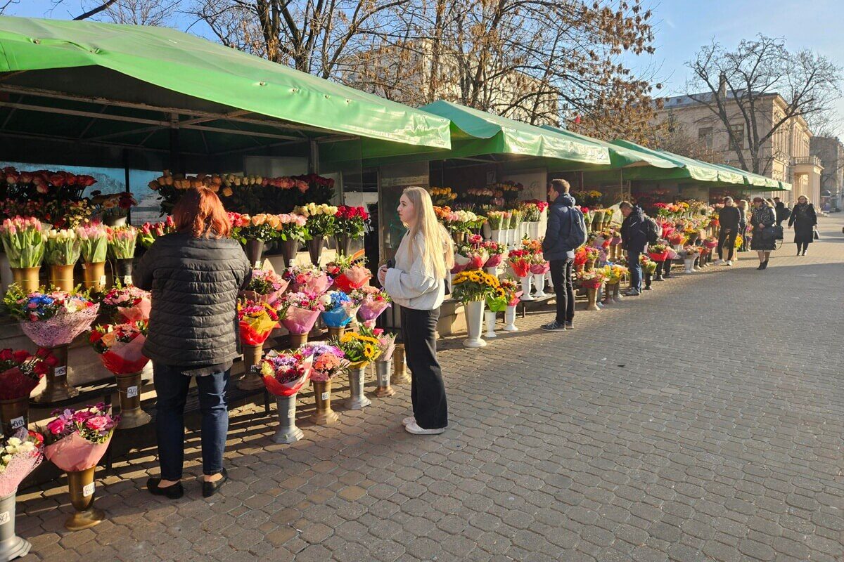 Murek z kwiatami w Lublinie
