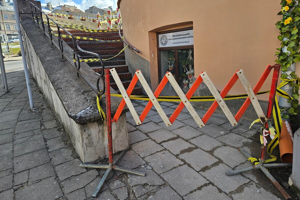 Naprawione schody u zbiegu ulic Staszica i Świętoduskiej w Lublinie