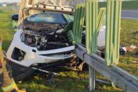 range rover wjechal w bariere na s12 w bogucinie