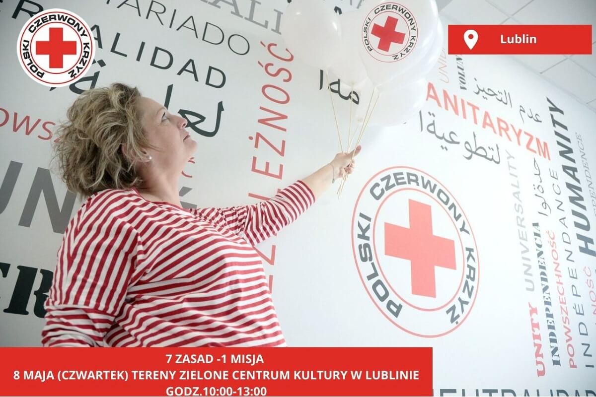Święto Czerwonego Krzyża w Lublinie – edukacja, zabawa i przekazywanie dobra 1 Otwarte wydarzenie organizowane przez PCK