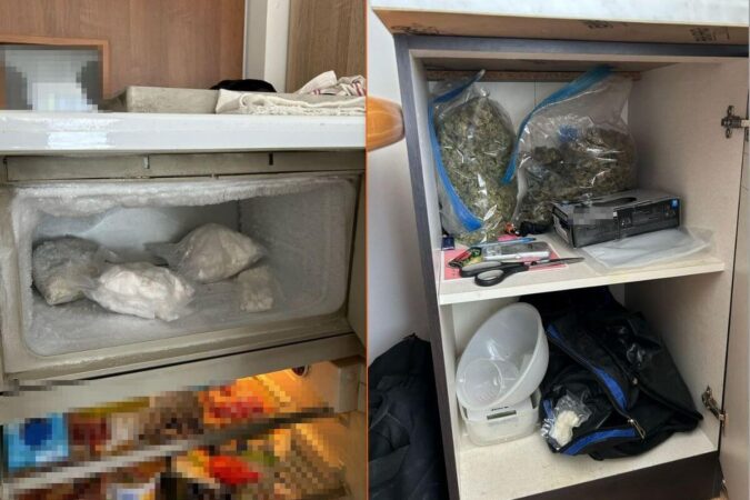 amfetamina w zamrazarce marihuana w szafce