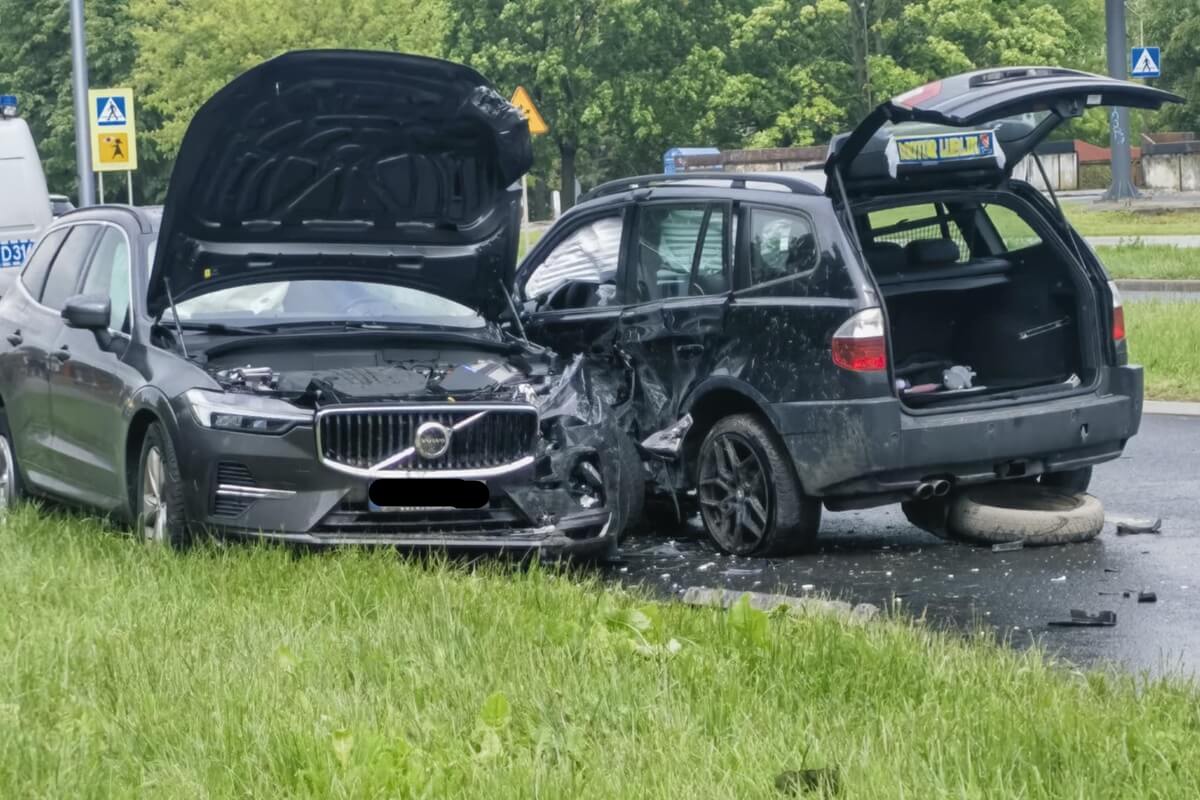 Wypadek na al. Kompozytorów Polskich w Lublinie
