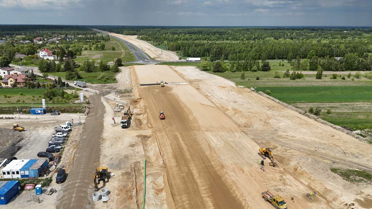 Budowa S19 Lublin - Lubartów nabiera tempa. Zobacz postęp z prac (zdjęcia i wideo) 2 Postęp prac S19 Lublin Lubartów | fot. GDDKiA