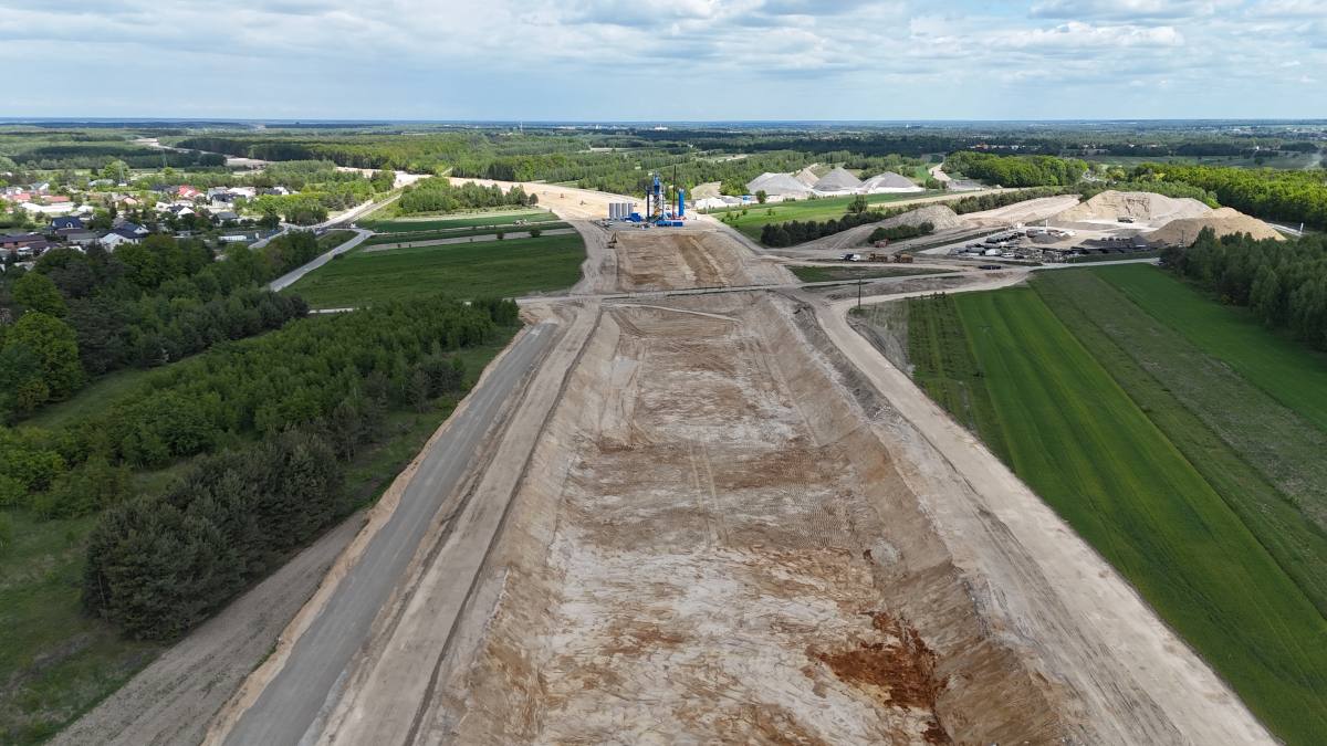 Budowa S19 Lublin - Lubartów nabiera tempa. Zobacz postęp z prac (zdjęcia i wideo) 2 Postęp prac S19 Lublin Lubartów | fot. GDDKiA