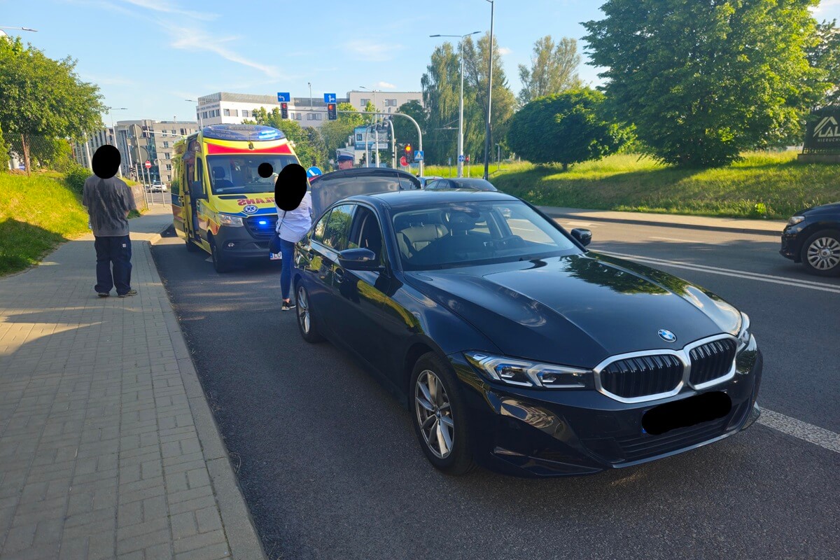 Potrącenie rowerzysty na ul. Chodźki w Lublinie