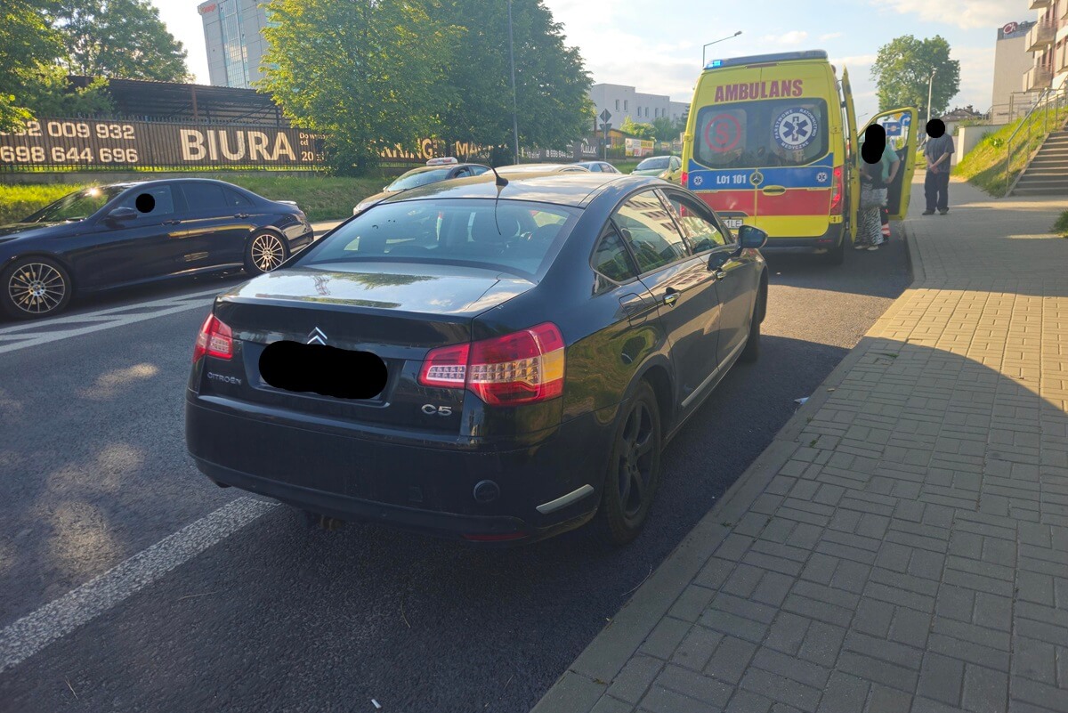 Potrącenie rowerzysty na ul. Chodźki w Lublinie