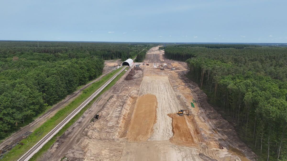 Nowe informacje w sprawie drogi ekspresowej S19 Lublin – Lubartów. (zdjęcia) 4 Postęp prac na budowie trasy S19 Lublin - Lubartów