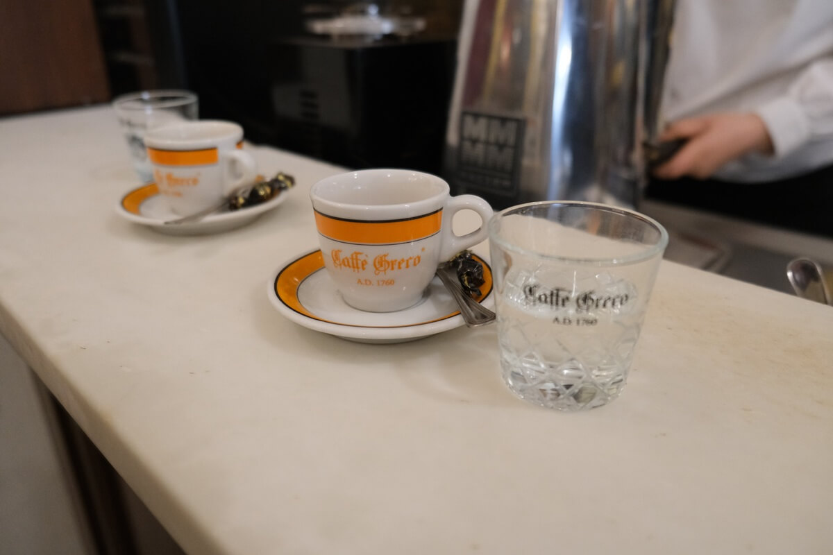 Antico Caffè Greco - najstarsza kawiarnia w Rzymie