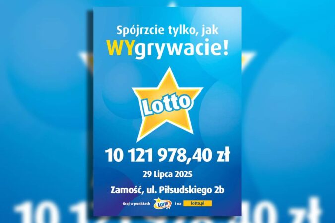 Wygrana lotto 290725 Zamosc be680d133664