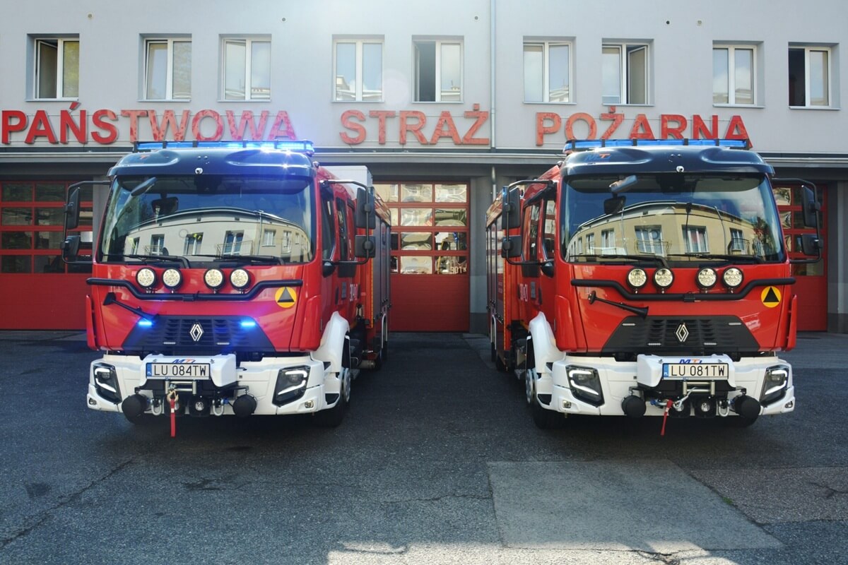 Nowe wozy strażackie KM PSP Lublin