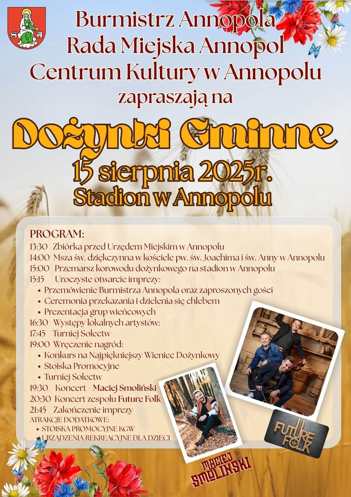 Dożynki w Annopolu 2025 - plakat