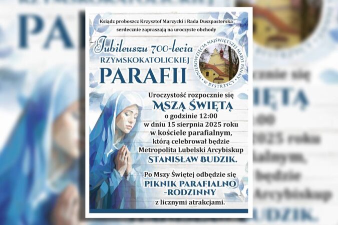 Plakat 700 lat Parafii w Bystrzycy warto byc Polakiem e04f0058d7da