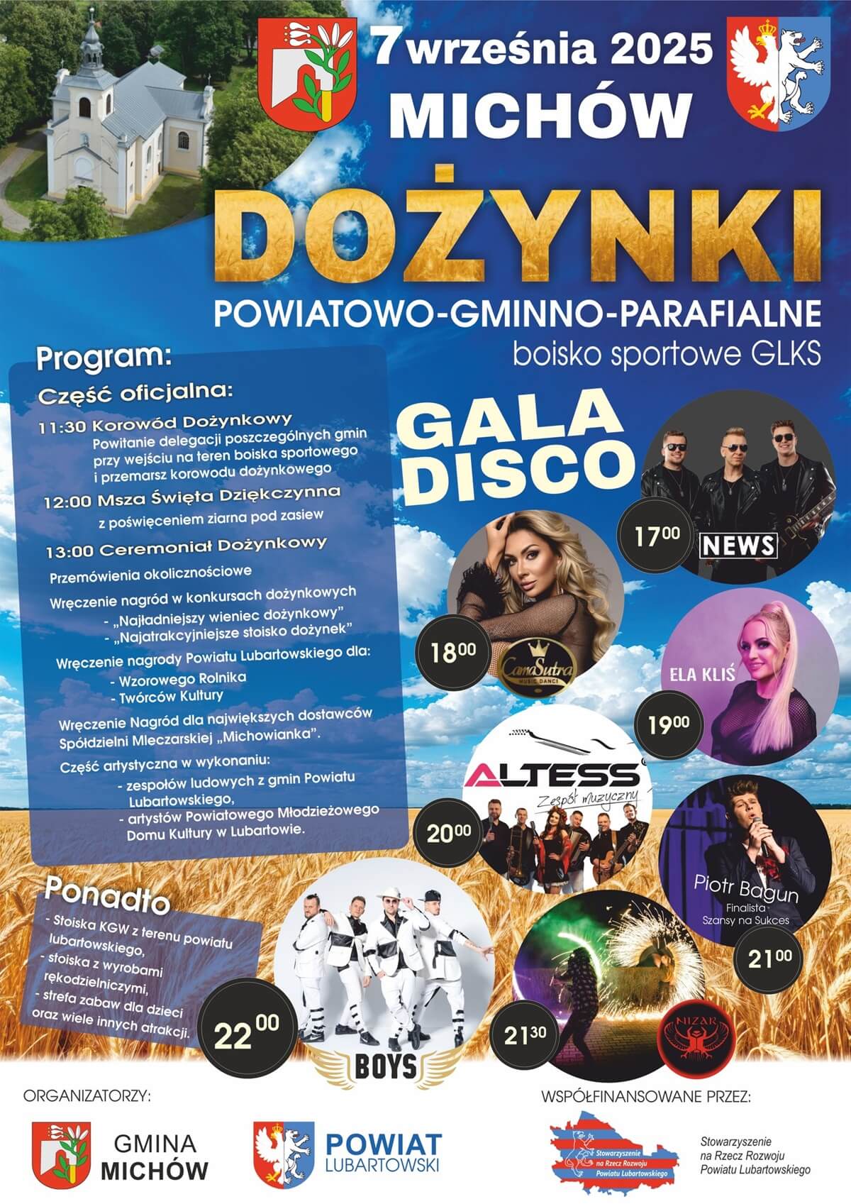 Dożynki Powiatu Lubartowskiego 2025 - plakat