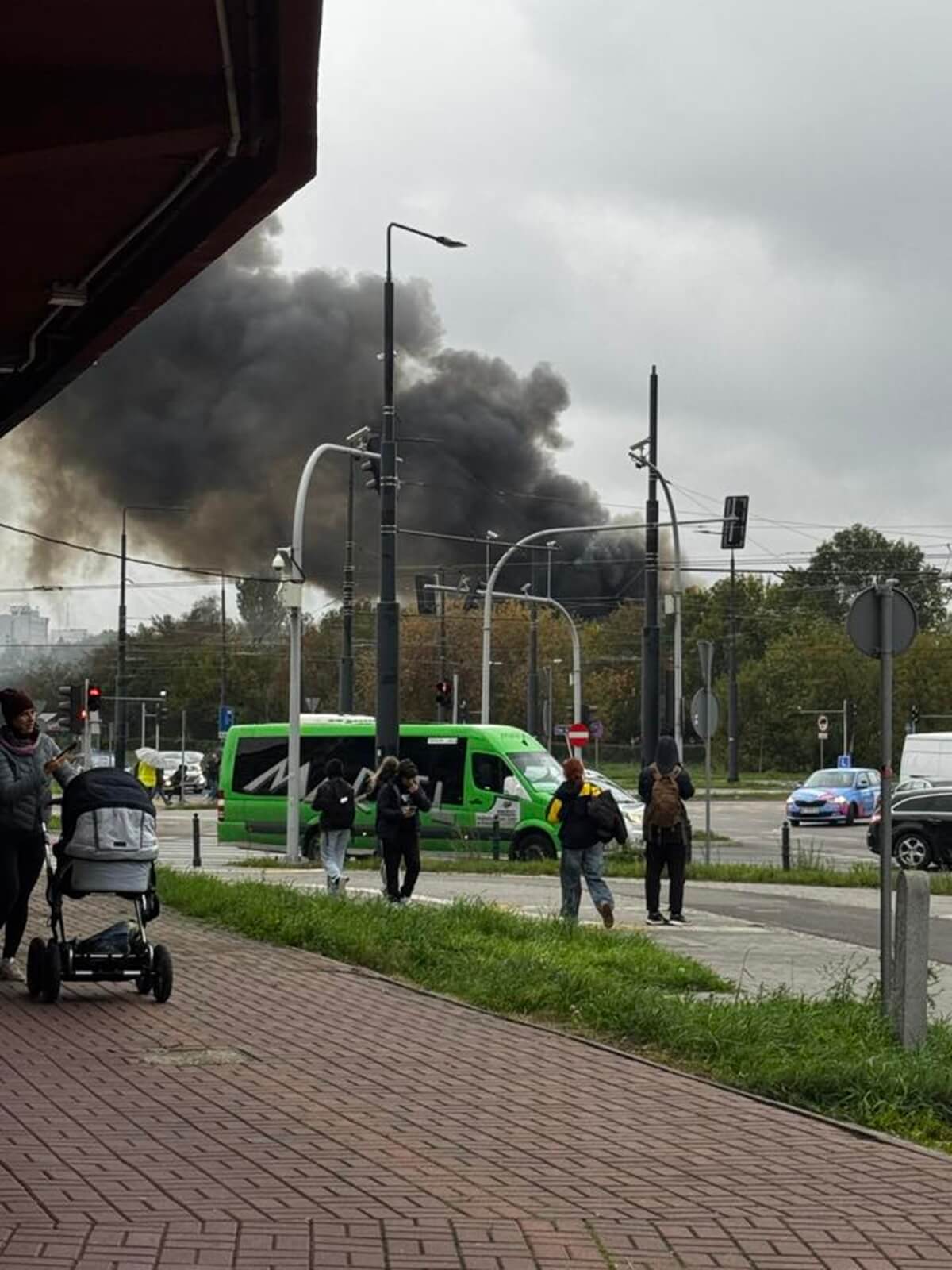 Pożar warsztatu samochodowego przy ul. Bulwarowej w Lublinie