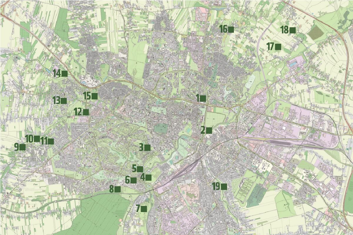 20 miejsc, których nie znacie. Lublin potrafi zaskoczyć 2 Mapa uroczysk umiejscowionych w Lublinie