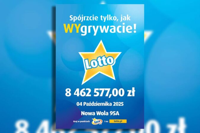Wygrana Lotto Nowa Wola 95A 4 pazdziernika 2025 7fbdc2cede97