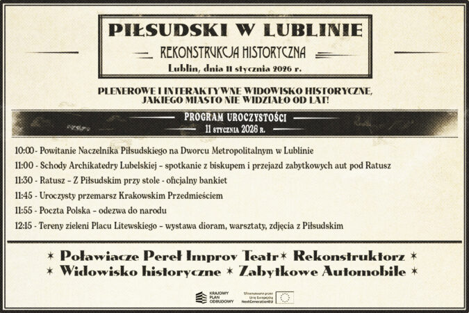 Rekonstrukcja historycznego przyjazdu Jozefa Pilsudskiego do Lublina da00c91aa4af