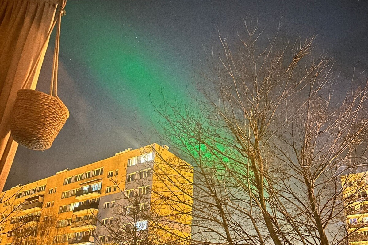 Zorza polarna nad Lublinem i regionem. Zdjęcia czytelników