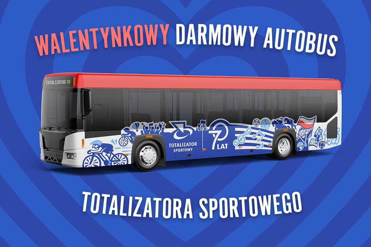 Walentynkowy prezent od Totalizatora Sportowego – darmowy autobus dla mieszkańców Lublina