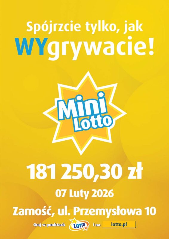 Wygrana w losowaniu Mini Lotto w dn. 07.02.2026r
