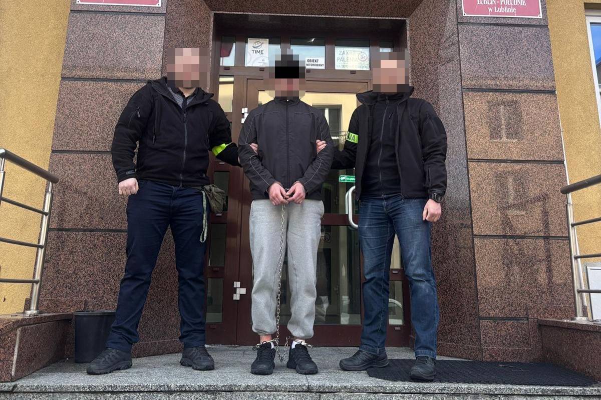 Napadł z nożem na pizzerię w centrum Lublina. 30-latek trafił za kratki
