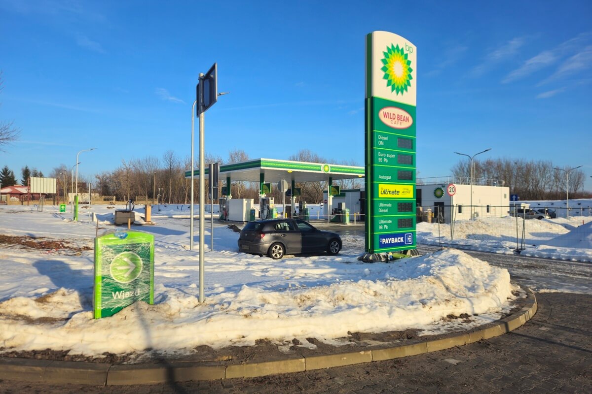 Nowa stacja BP przy wylocie z Lublina prawie gotowa. niedługo zatankują tu pierwsi kierowcy