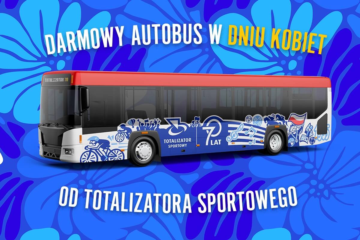 Prezent od Totalizatora Sportowego – darmowy autobus dla mieszkańców Lublina z okazji Dnia Kobiet