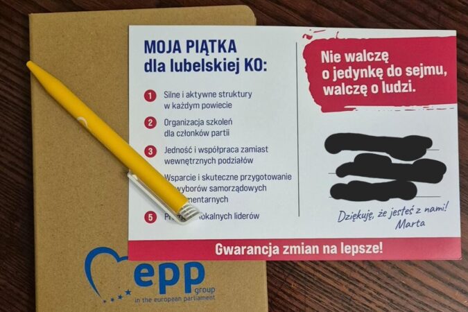 materialy promocyjne przed wyborami ko marta wcislo 59449ed5f016