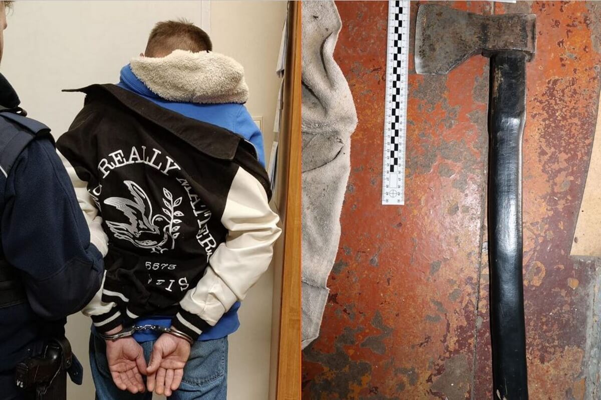 O włos od tragedii. Porwał dziecko z przedszkolnego spaceru i zaatakował policjantów siekierą