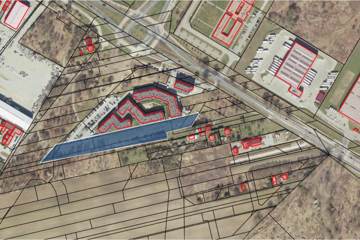 Miejska działka przy ul. Franczaka Lalka, którą miasto chce przeznaczyć pod budowę mieszkań komunalnych