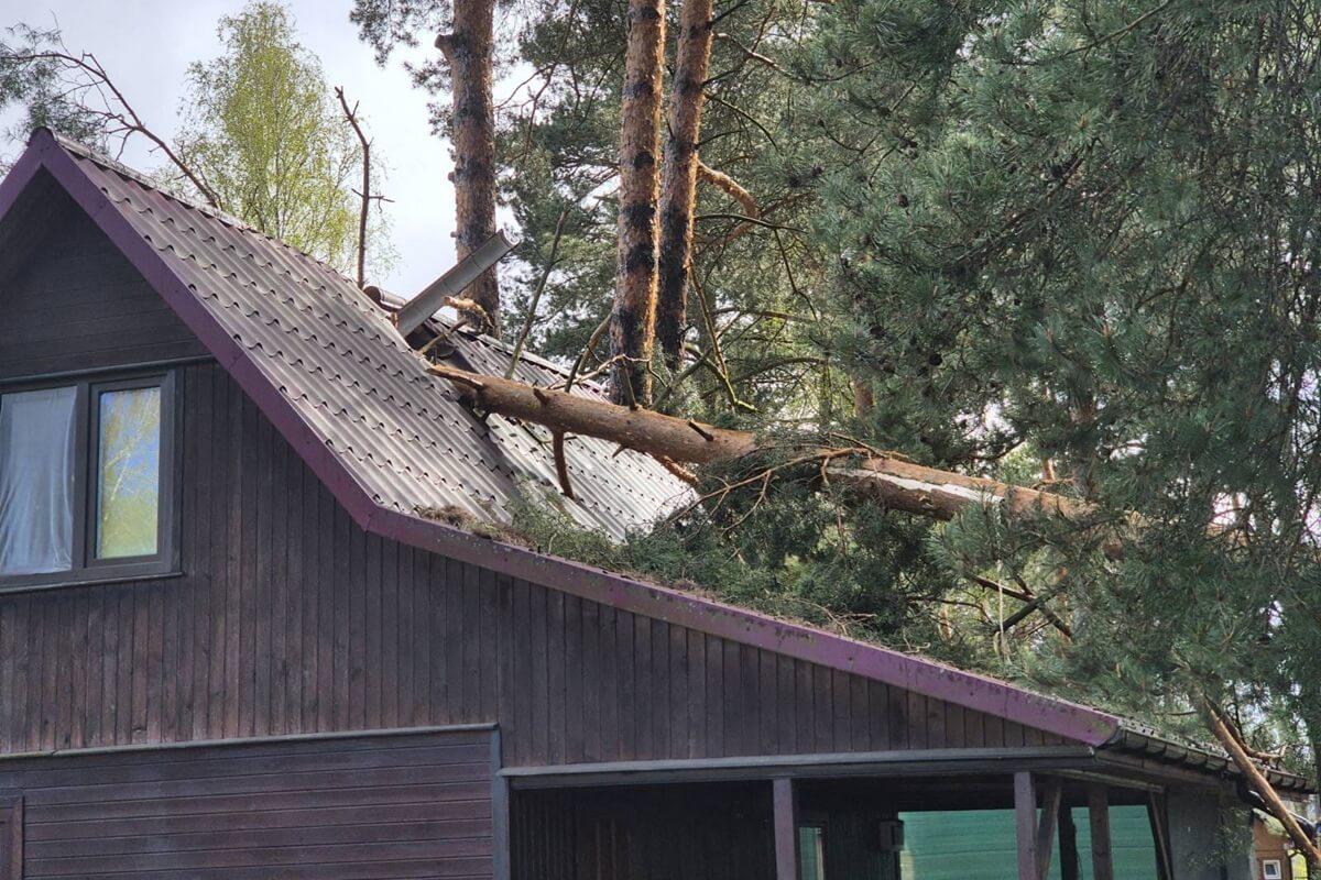 Potężny bilans wichur w Lubelskiem. Setki interwencji strażaków, dziesiątki uszkodzonych dachów