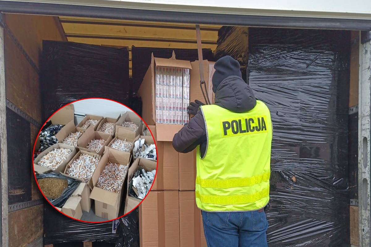 Miliony nielegalnych papierosów i „fabryka” w naczepach. Lubelska policja rozbiła grupę przestępczą