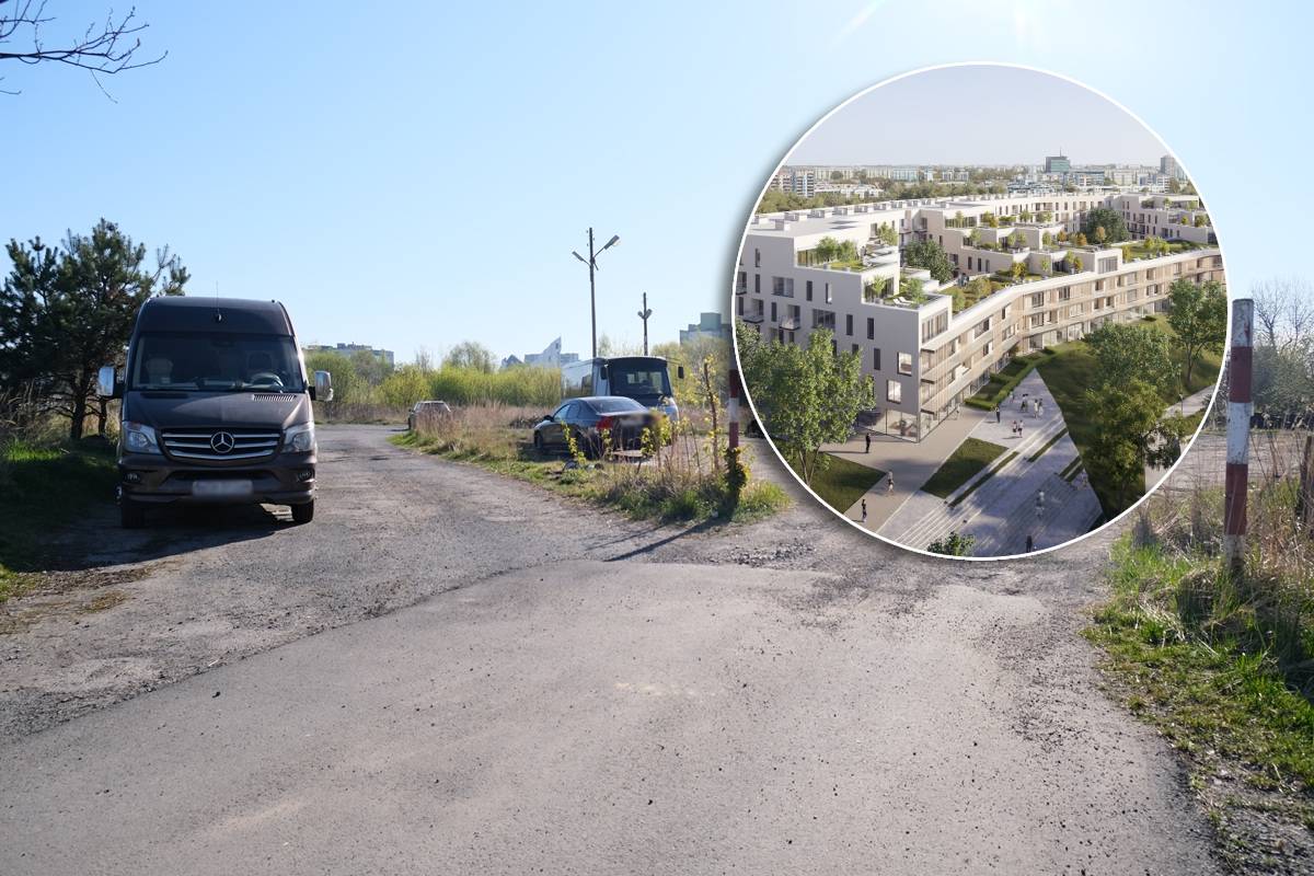 Koniec dzikiego parkingu na Czubach. Przy Jana Pawła II wyrośnie nowoczesny apartamentowiec