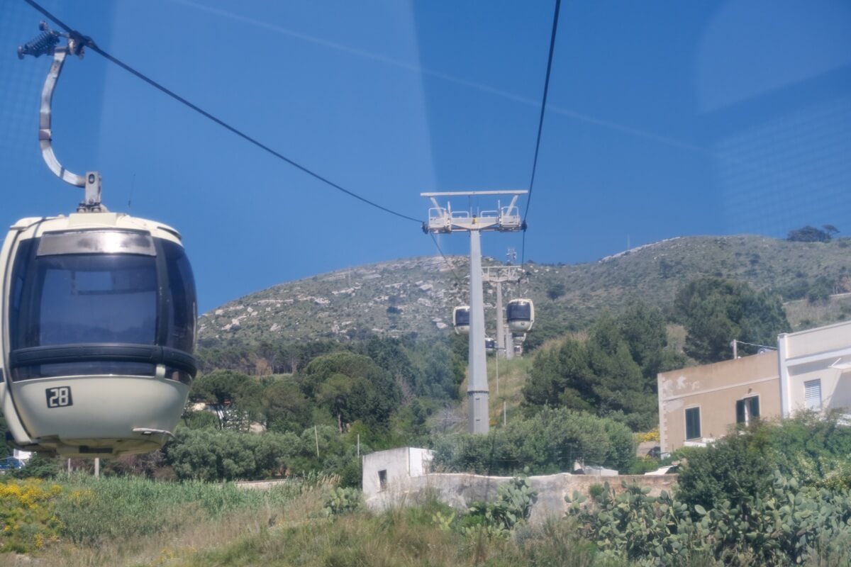 Kolejka linowa do Erice