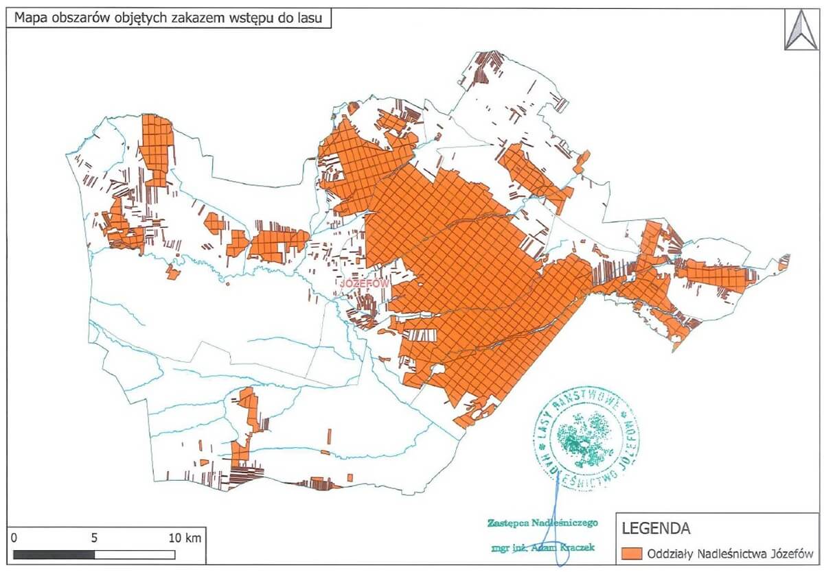 Pożar lasów w woj. lubelskim. 300 strażaków w akcji, jest alert RCB i zakaz wstępu do lasów