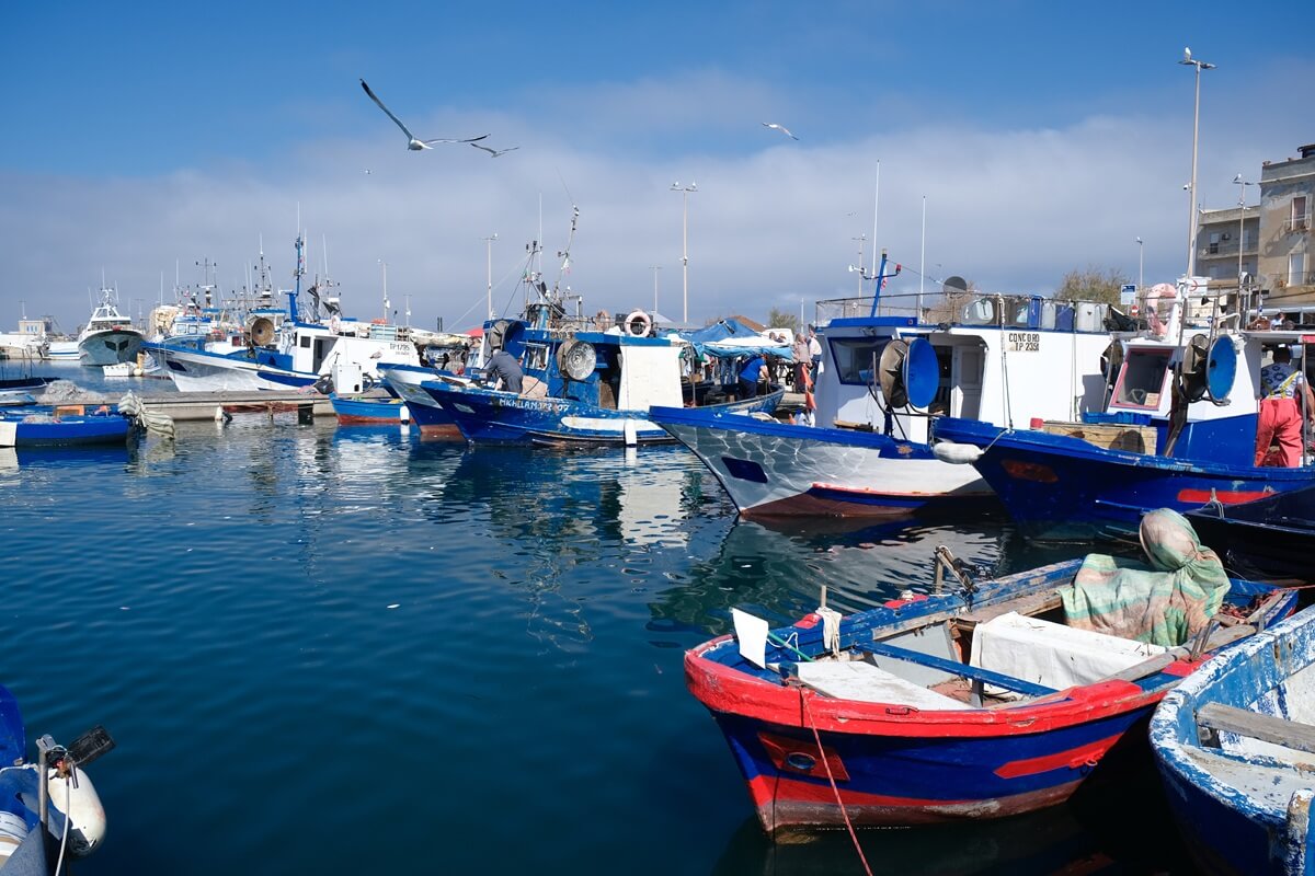 Port rybacki w Trapani