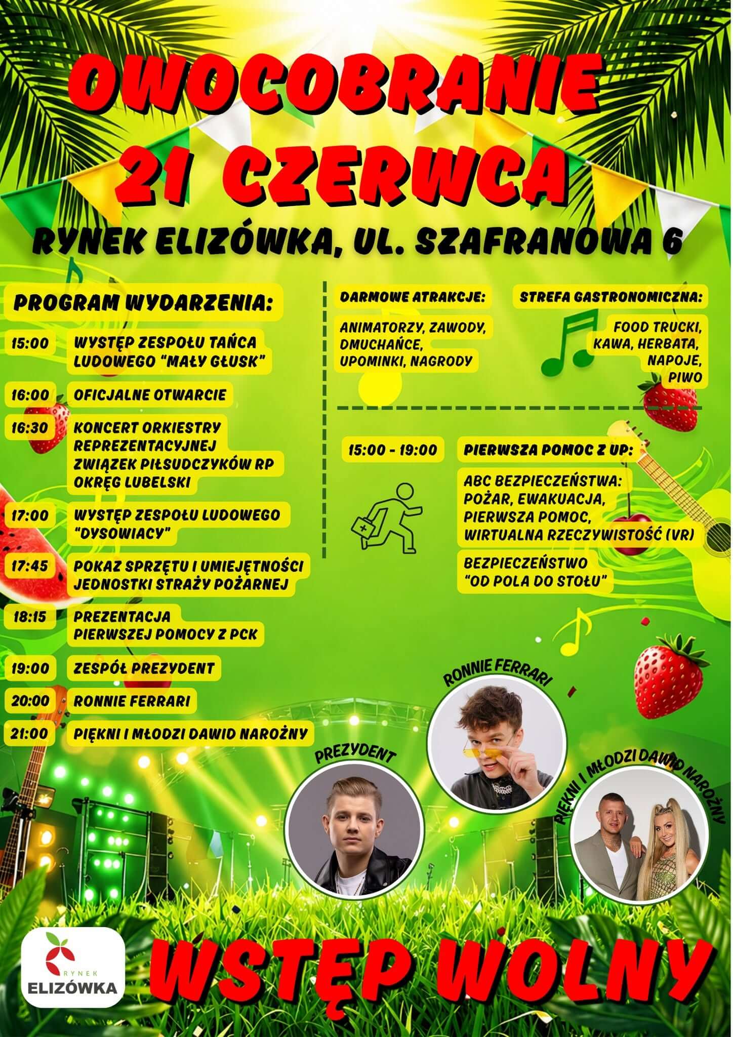 Imprezy w Lublinie i regionie w weekend 20-21 czerwca. Boys, Piękni i Młodzi, BRO, Łobuzy, Hyży 12 Owocobranie 2026