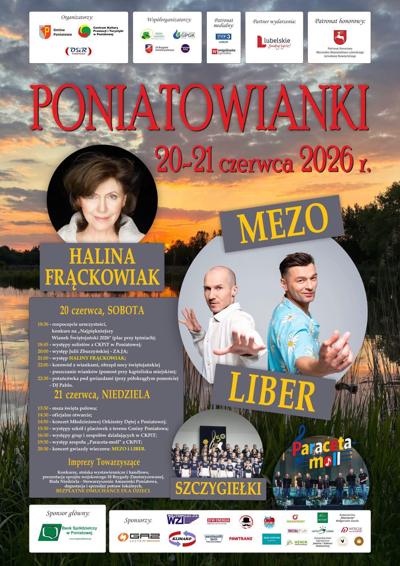 Imprezy w Lublinie i regionie w weekend 20-21 czerwca. Boys, Piękni i Młodzi, BRO, Łobuzy, Hyży 11 Poniatowianki 2026